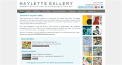 Desktop Screenshot of haylettsgallery.com